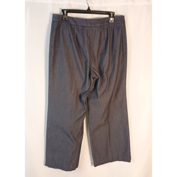 J Jill High Rise Wide Leg Pants Gray Women’s 12P Stretch Comfort Excellent - Picture 4 of 7